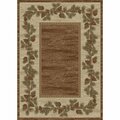 Mayberry Rug 2 ft. 3 in. x 3 ft. 3 in. Hearthside Mountain View Area Rug, Brown HS6708 2X3